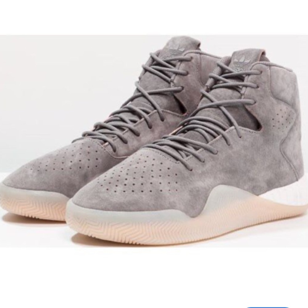 ADIDAS || ORIGINALS TUBULAR INSTINCT GREY SUEDE HIGH TOPS